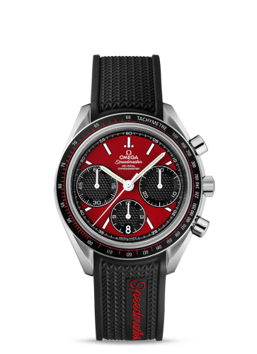 Omega Speedmaster Racing Co-Axial Chronograph Stainless Steel / Red / Rubber